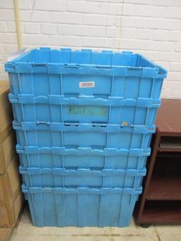 (6) Plastic Shipping Bins.