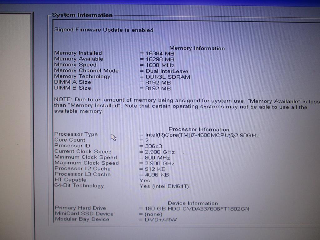 Dell Latitude E6540 Laptop Computer.