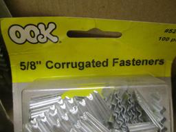 (4) Packs of corregated Fasteners, 5/8".