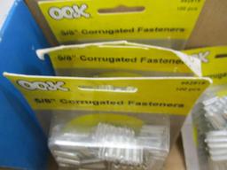 (4) Packs of corregated Fasteners, 5/8".