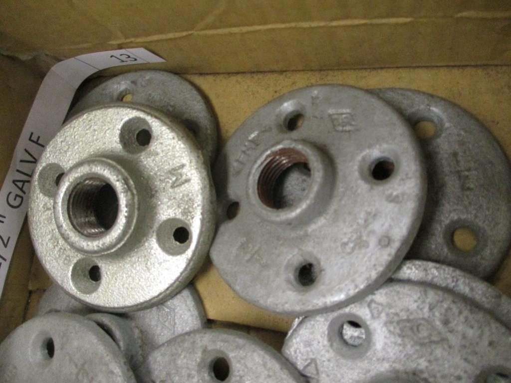 (13) Galvanized Pipe Flanges.