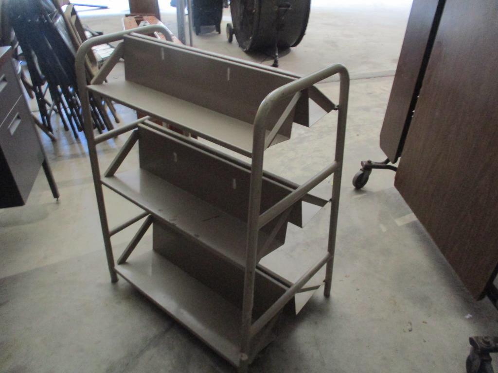 Metal Library Book Cart