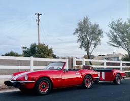 1974 Triumph Spitfire 2dr Convertible w/ Matching Trailer-125A