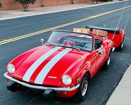 1974 Triumph Spitfire 2dr Convertible w/ Matching Trailer-125A