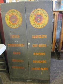 P AND D METAL ADVERTISING CABINET