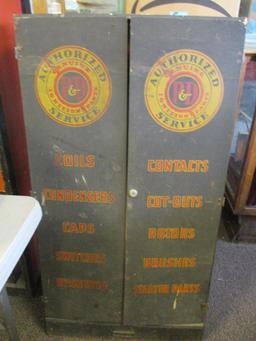 P AND D METAL ADVERTISING CABINET