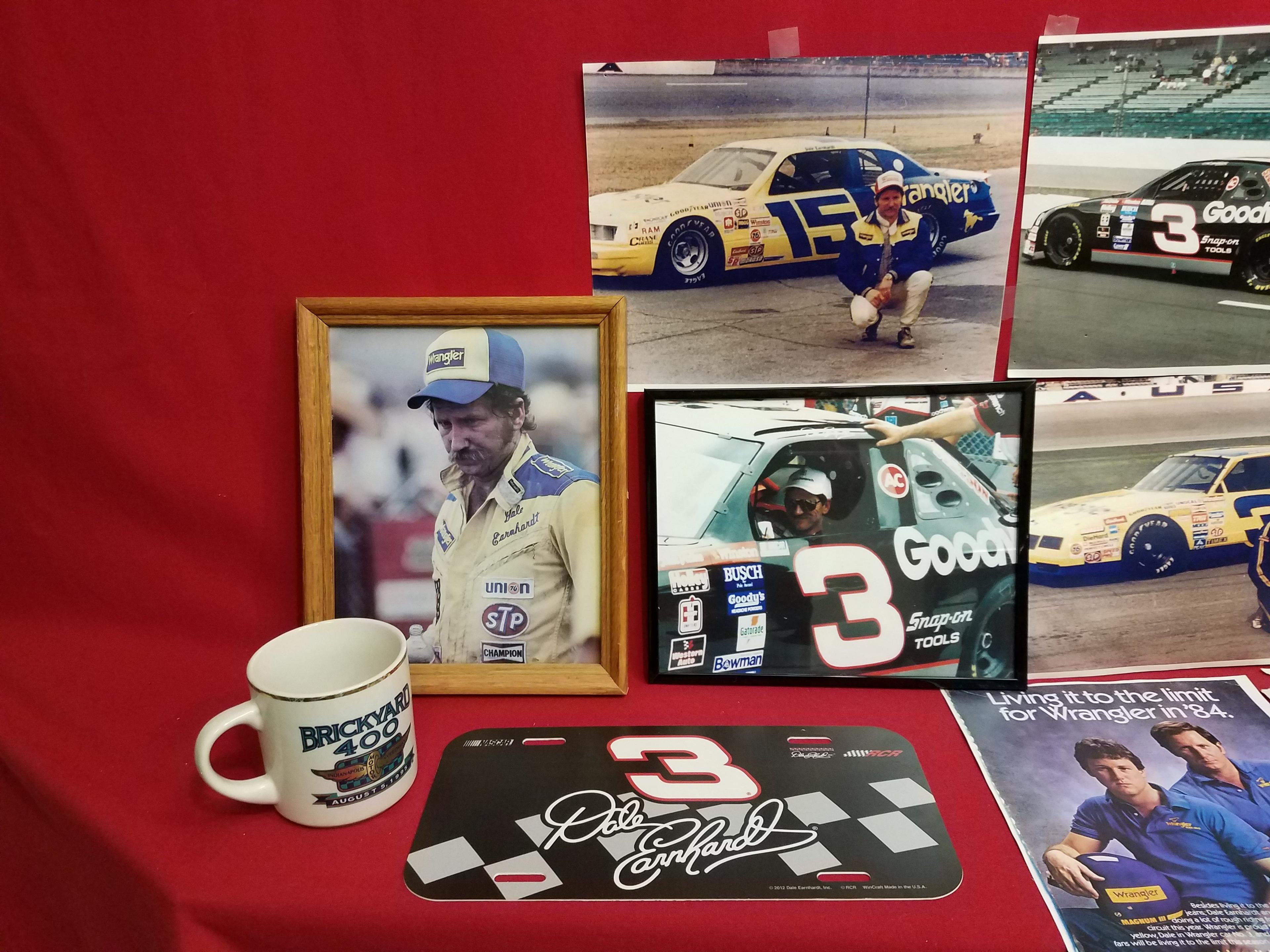 Dale Earnhardt Lot: Photos, Mug, License Plate