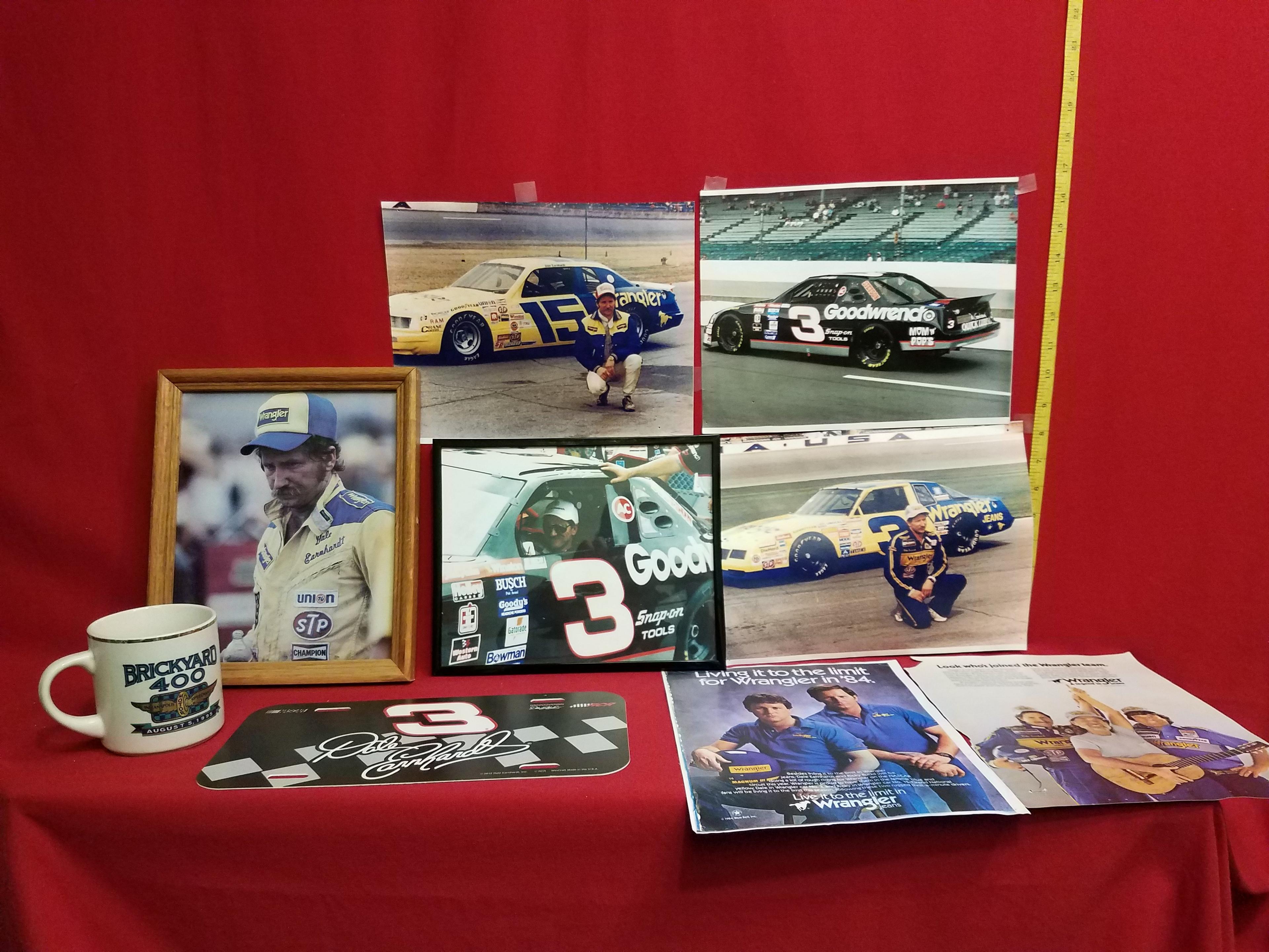 Dale Earnhardt Lot: Photos, Mug, License Plate