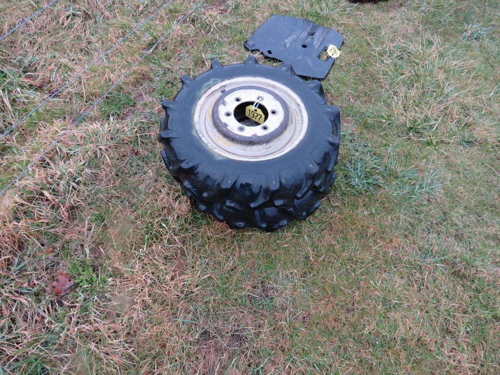 (2) OHTSU 6-14 tires on rims