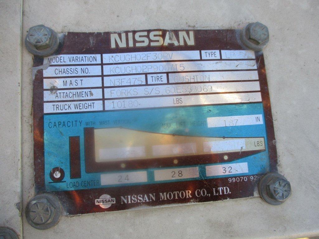 Nissan KCUGH02F30PV Industrial Forklift,