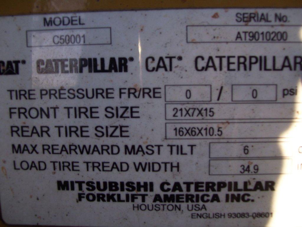 Caterpillar C5000 Industrial Forklift,