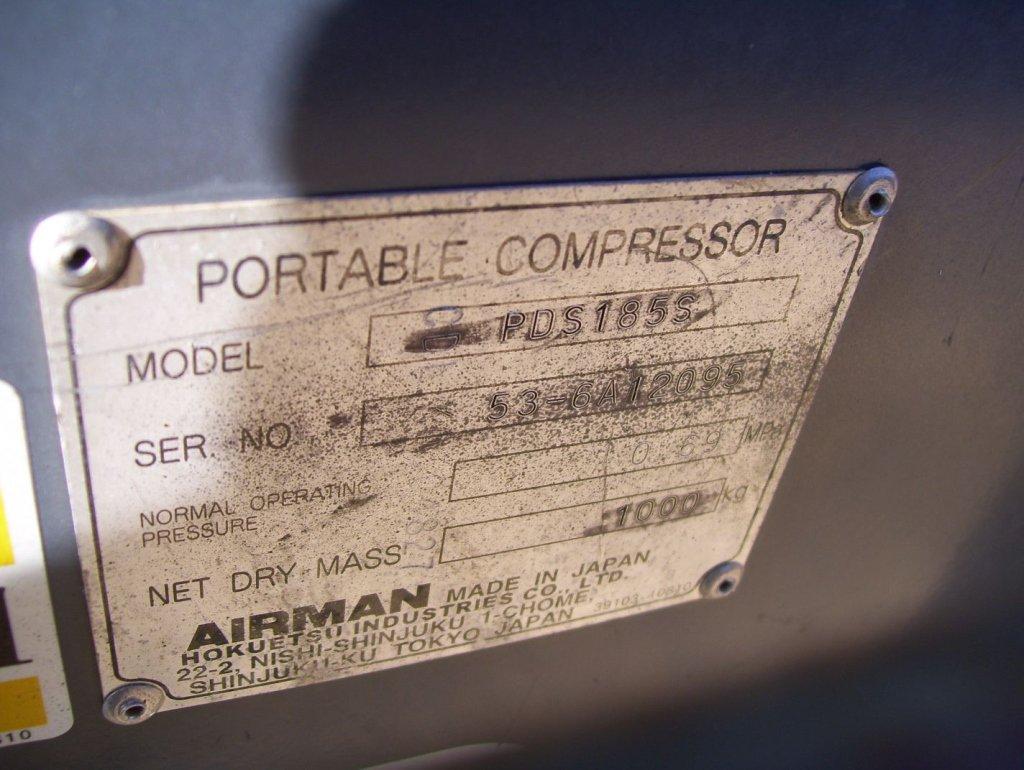 Airman PDS185S 185 CFM Air Compressor.