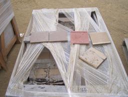 Pallet of 6" x 6" Tiles, and Misc Bullnose Tiles.