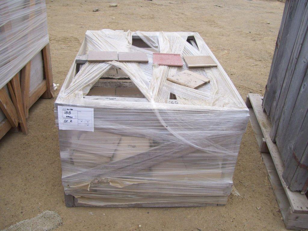Pallet of 6" x 6" Tiles, and Misc Bullnose Tiles.