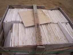 Pallet of 18" x 18" Tiles.