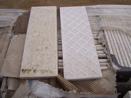 Pallet of 4" x 12" Bullnose Tiles.