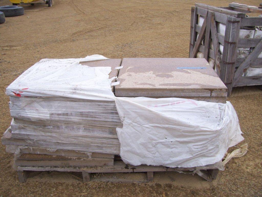 Pallet of 23 1/2" x 23 1/2" x 1 7/8" Stone Tiles.