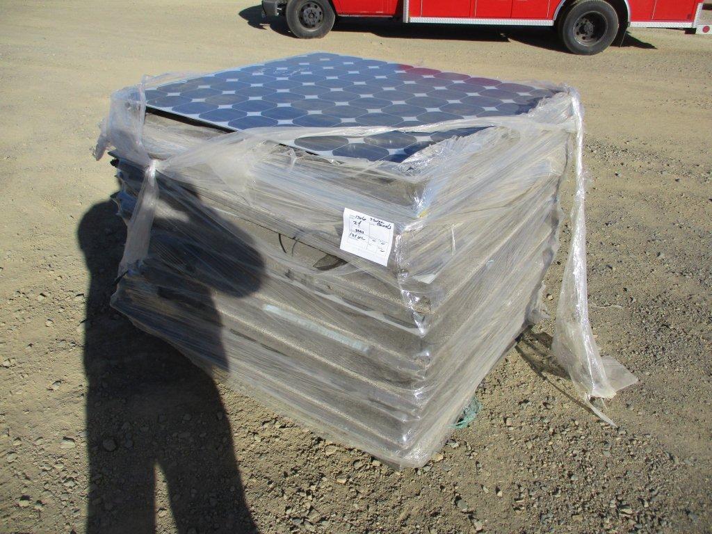 Pallet of (7) Siemans 150 Watt Solar Panels.