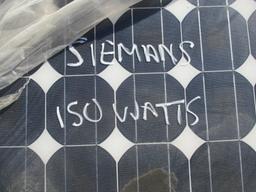 Pallet of (7) Siemans 150 Watt Solar Panels.