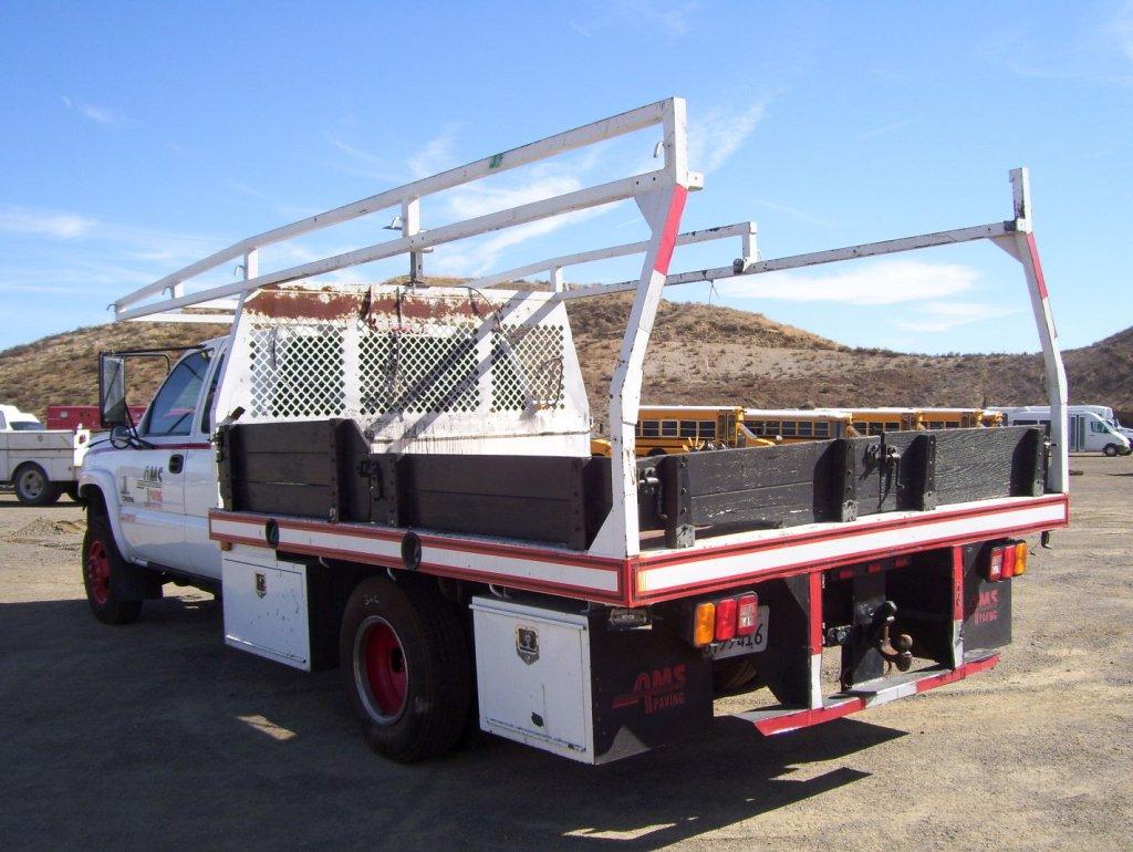 Chevrolet 3500 Duramax Extended Cab Flatbed Truck,