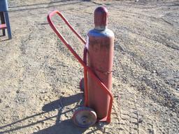 Welding Cart w/Bottles.