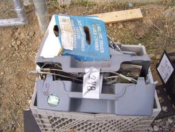 Crate of Misc Tire and Cable Chains.