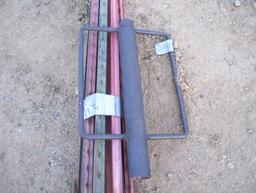 Metal Fence Post Driver w/Fence Posts.