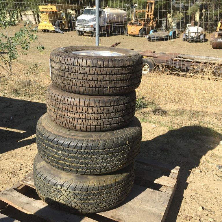 (4) Misc Tires & Wheels.