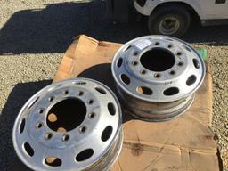 (6) Aluminum Wheels, Fits Truck Tractors.