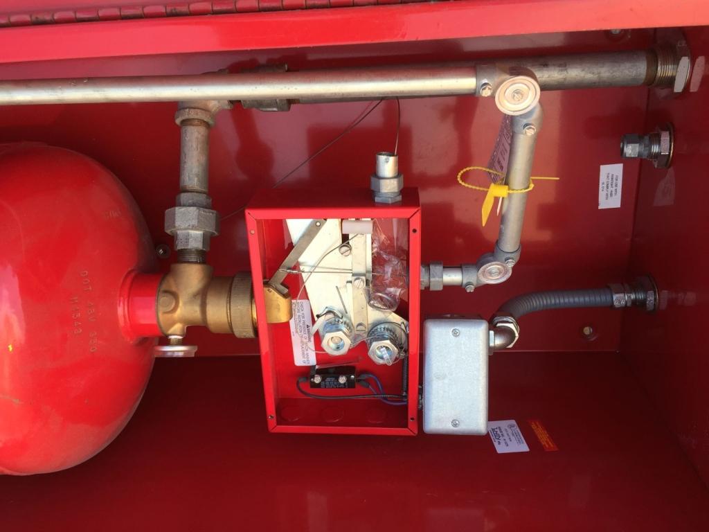 Dry Chemical Fire Suppression System.