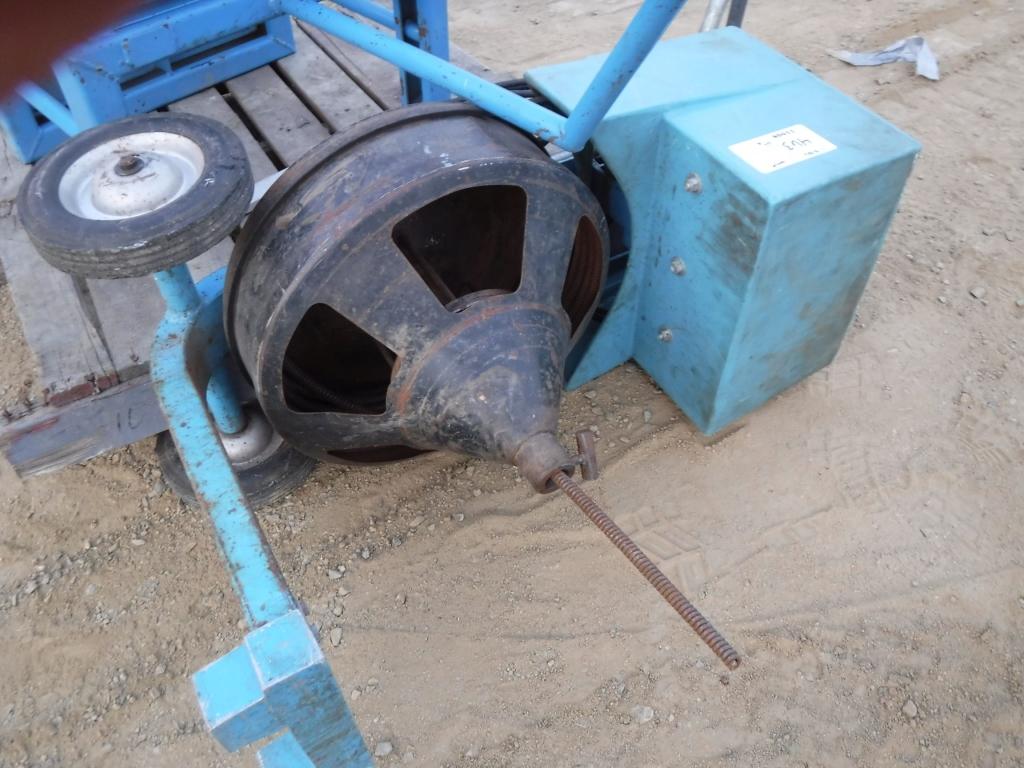 Pallet of Drain Snake and Cart.