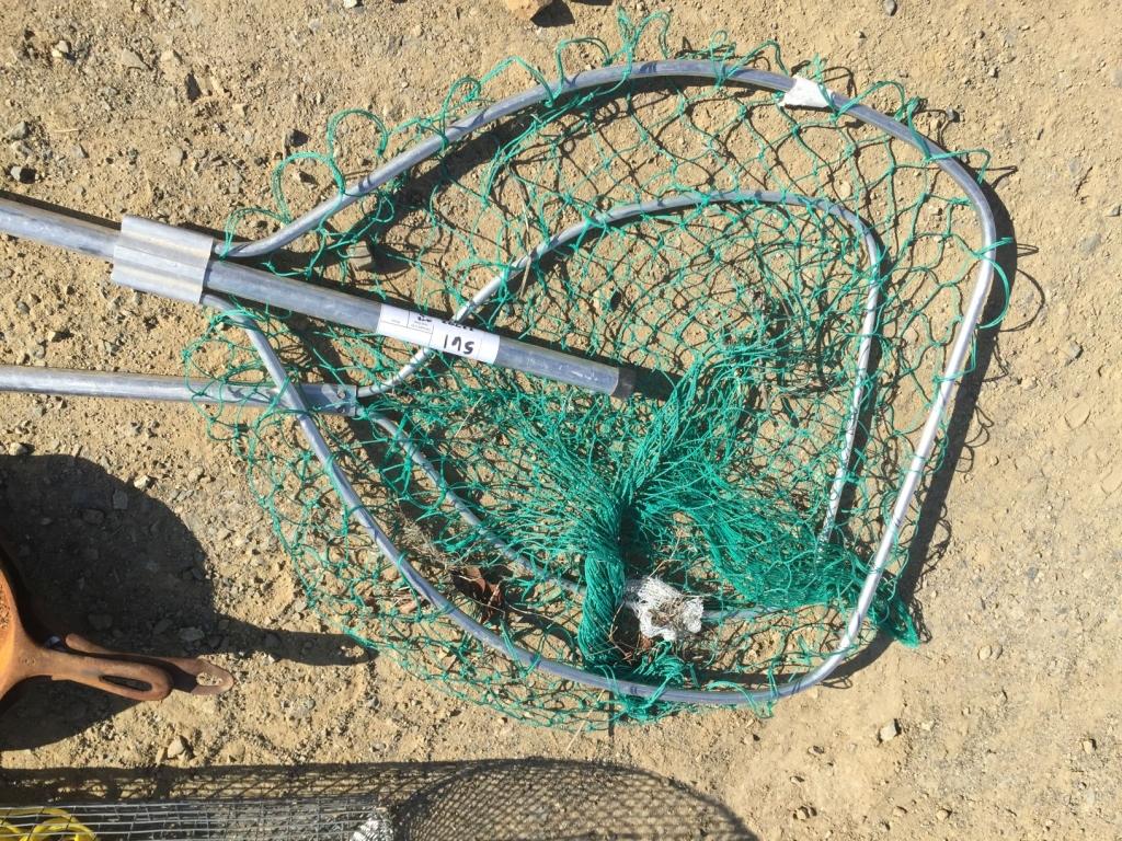 Misc Fishing Gear Including (2) Nets, Wire Trap,