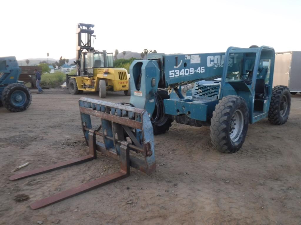 2002 Gradall 534D9-45 Forward Reach Forklift,