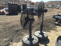 Lot of (2) BIGFOGG AM11MF30-1 Misting Fans,