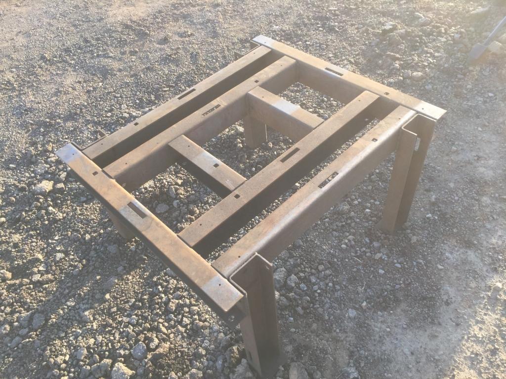 36" x 32" Steel Channel Table.