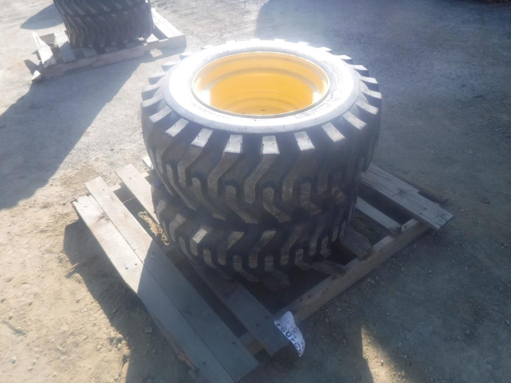 (2) Unused Camso SKS332 12-16.5 Tires and Rims,