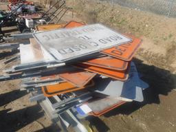 Pallet of Traffic Signs.