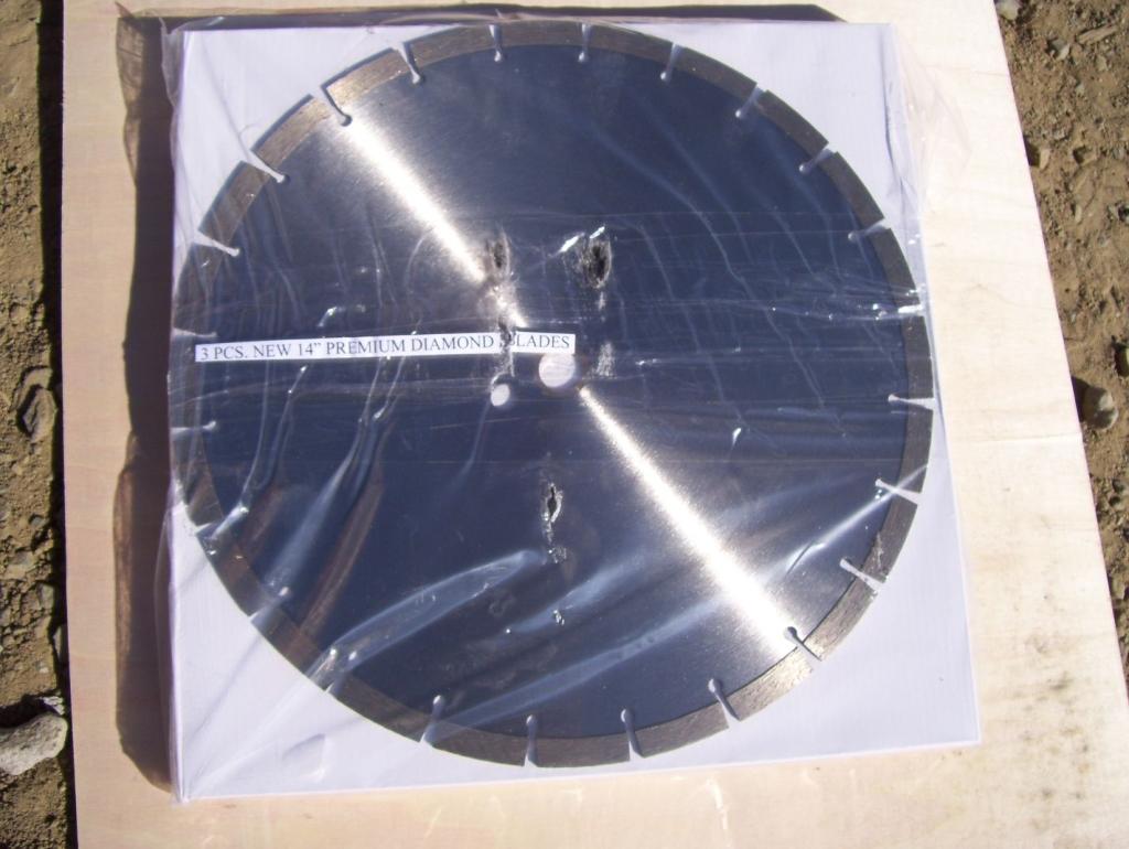 (3) Unused 14" Premium Diamond Blades.