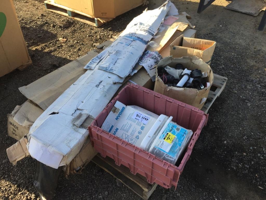 Pallet of Misc Items, Including Truck Bed Covers,