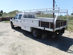 Ford F450 Crew Cab Flatbed Truck,