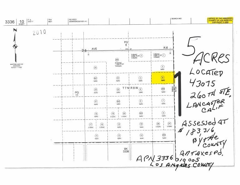 5 Acre Vacant Parcel in Lancaster,