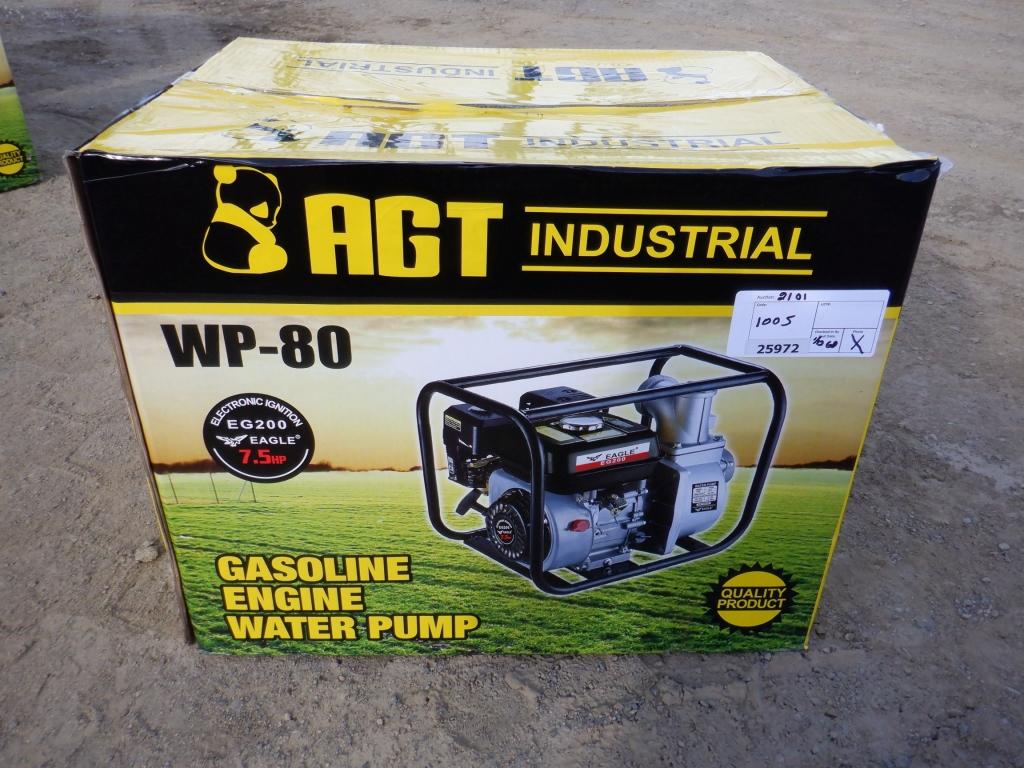 Unused 2020 AGT WP-80 3" (80mm) Pump,