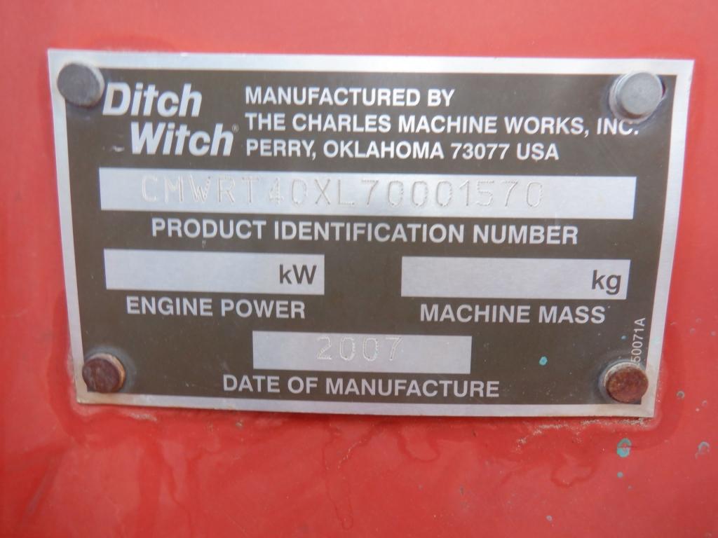 Ditch Witch RT40 Off-Set Trencher,