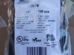 (2) Boxes of Unused CT-7B 7.6" Cable Ties,