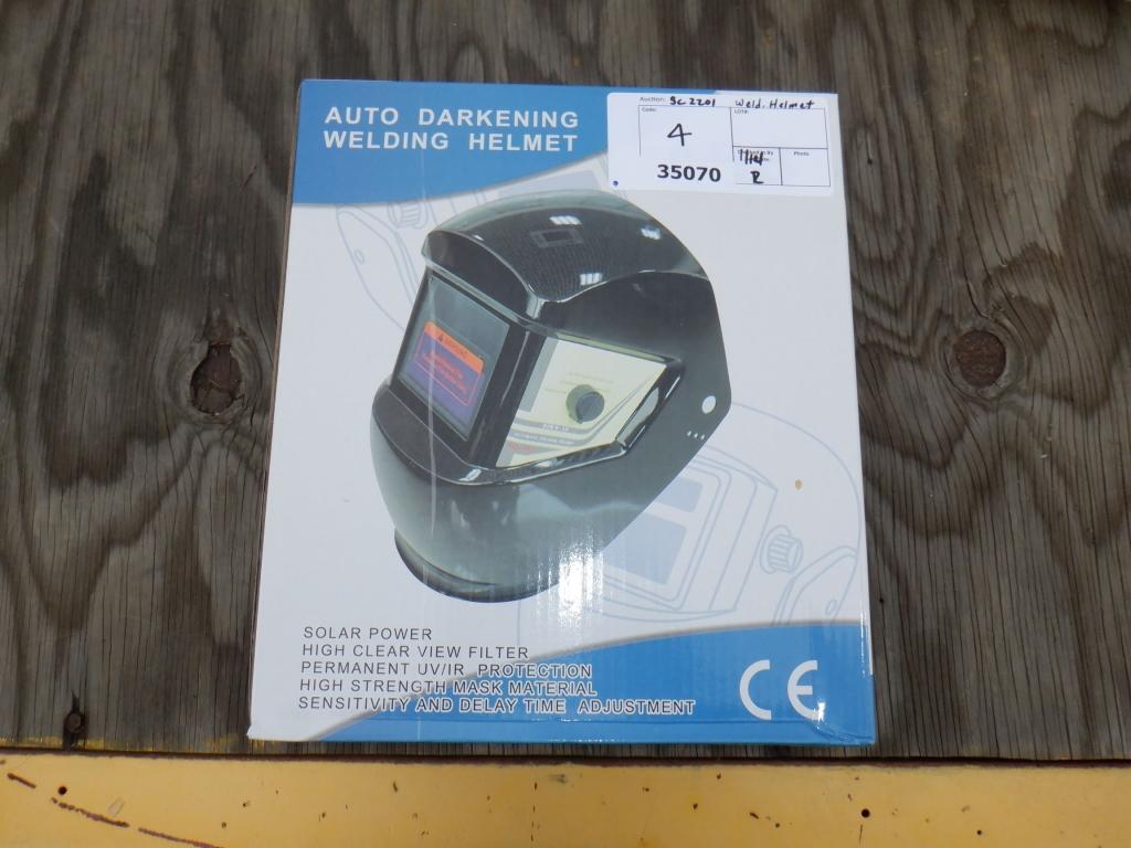 Unused Auto Darkening Welding Helmet.