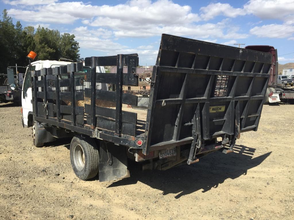 Isuzu NPR Flatbed Truck,