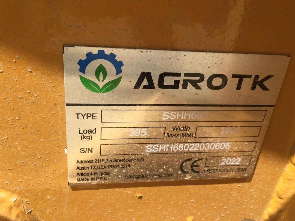 Unused 2022 Agrotk SSHH680 Top Type Drop Hammer