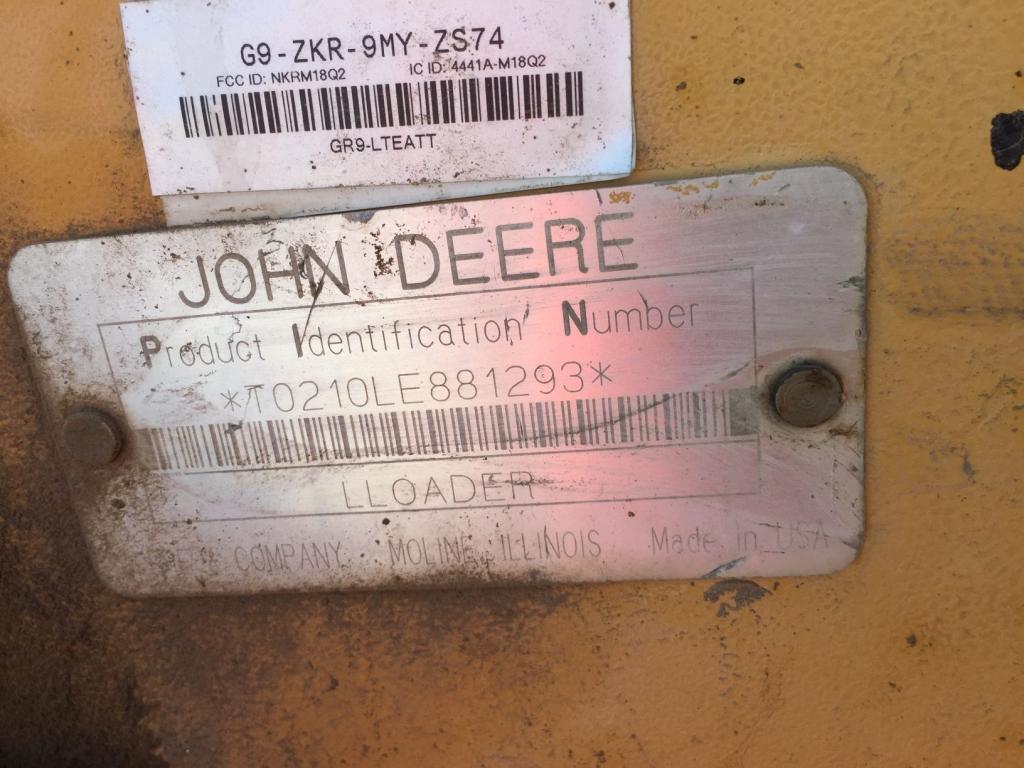 2001 John Deere 210LE Skip Loader,