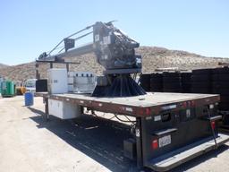 Flatbed Body w/Phoenix 130EXD Crane,