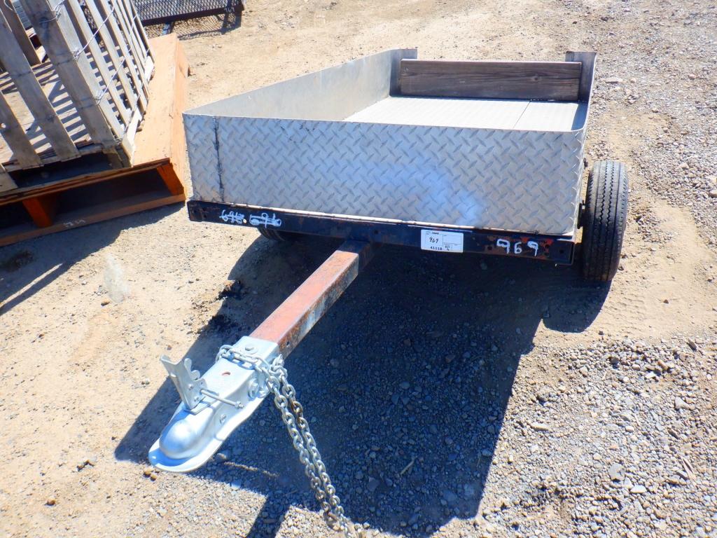 6' x 40" x 9" Aluminum Utility Trailer,